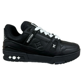 Louis Vuitton Trainer Sneaker Denim Black / White